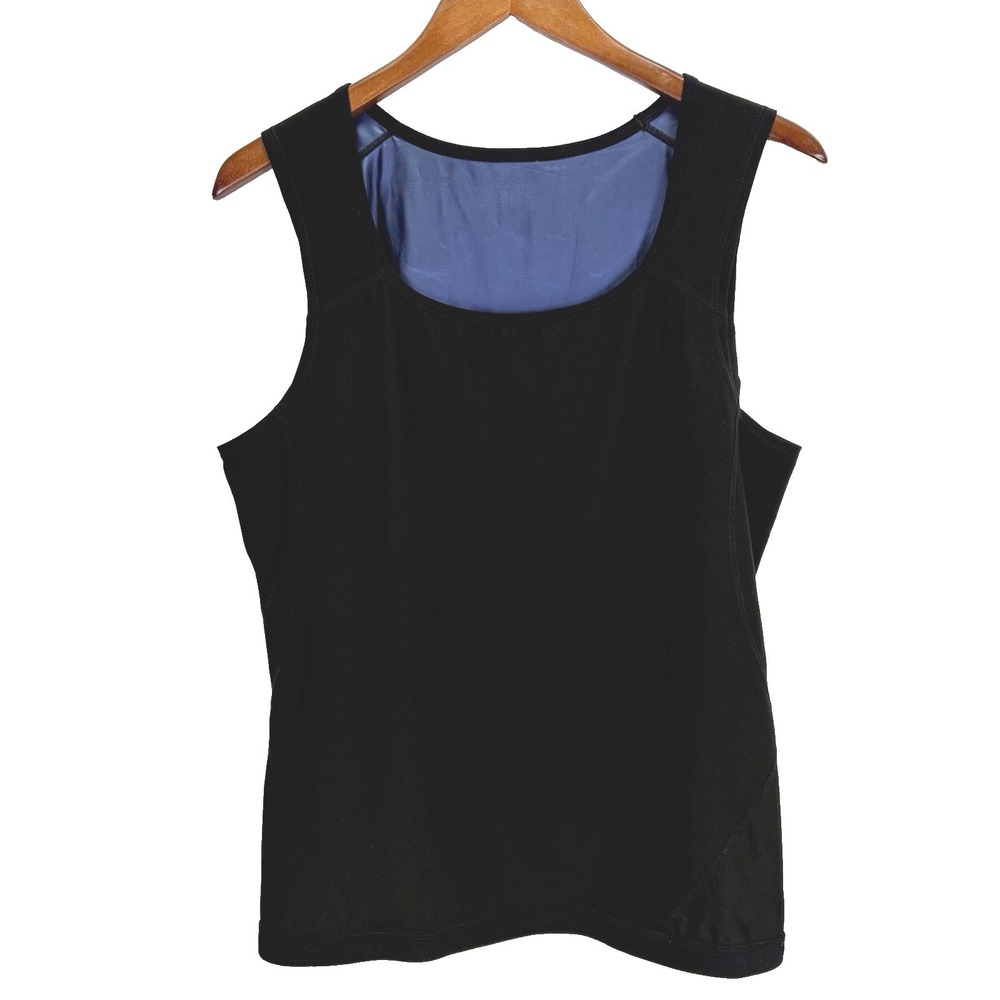 Sweat Shaper Men's Compression Tank Size S/M Black Sauna Like Weight Loss Sweat‎